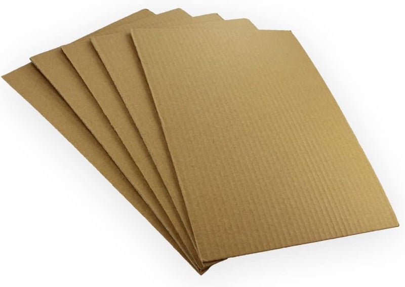 EcoSwift 25 5x7 Corrugated Cardboard Filler Inserts Sheet Pads 1/8" Thick 5 x 7 - Image 2